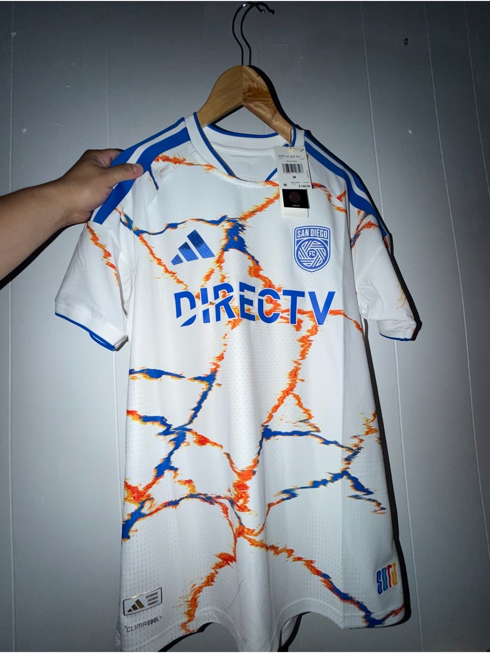 Men Adidas Authentic San Diego Jersey Size M